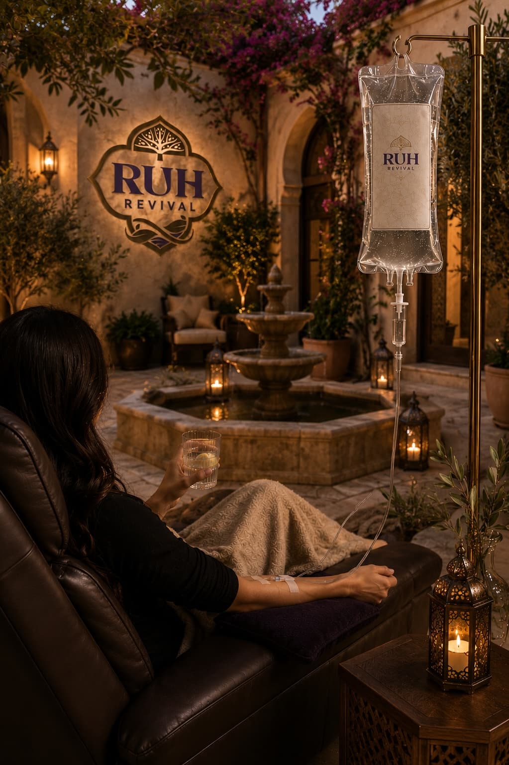 Ruh Revival branded IV bag